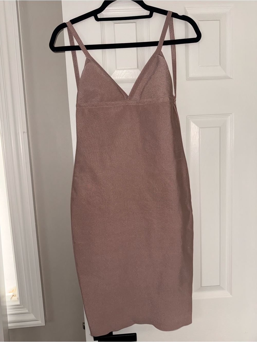 Dance & Marvel Mauve Double-Strap Midi Dress sizeL BUT FITS LIKE S/M!!